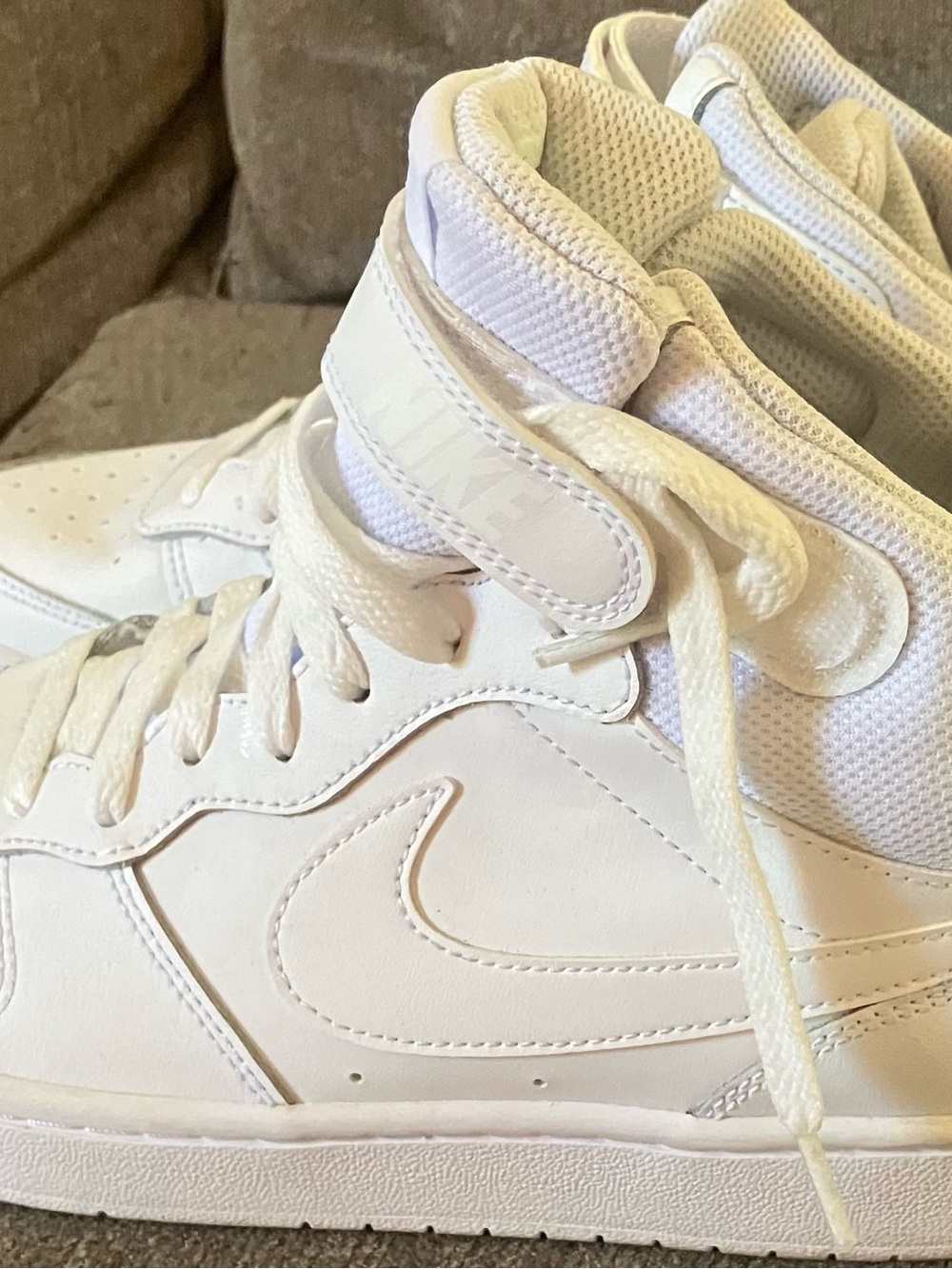 Nike Kid’s 7 Youth White High-Top Sneakers